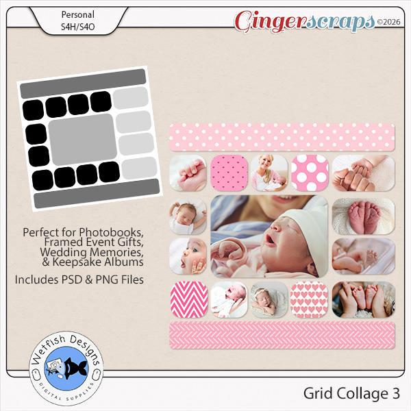 Grid Collage 3 by Wetfish Designs 