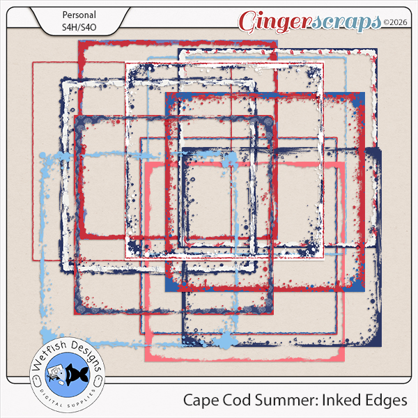 Cape Cod Summers: Inked Edges by Wetfish Designs