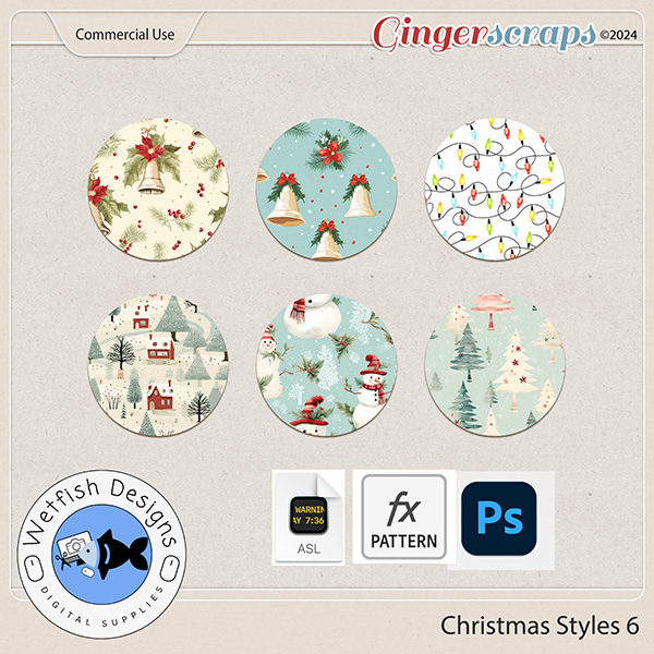 Christmas Layer Styles 6 by Wetfish Designs 