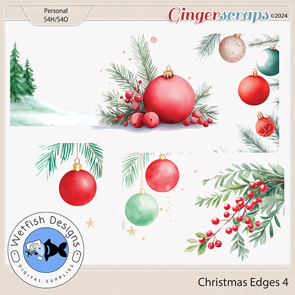 Christmas Edging 4 by Wetfish Designs  