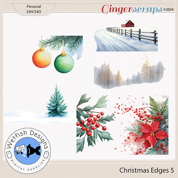 Christmas Edging 5 by Wetfish Designs 