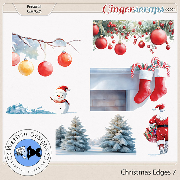 Christmas Edging 7 by Wetfish Designs