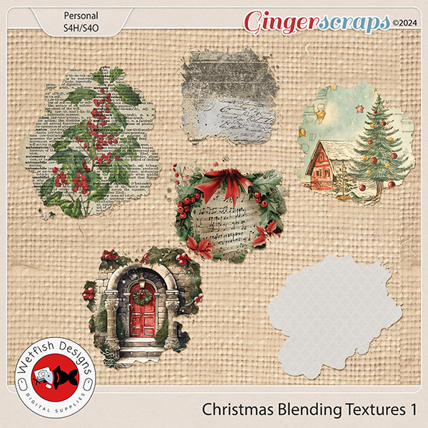 Christmas Blending Textures 1 by Wetfish Designs