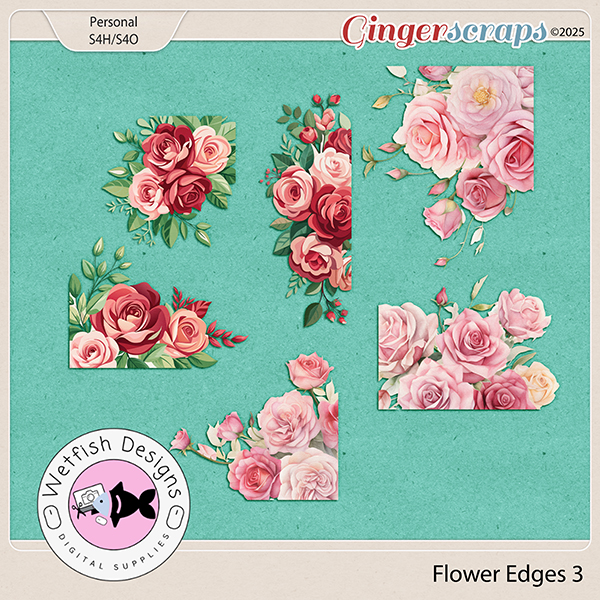 Flower Edges 3 by Wetfish Designs 