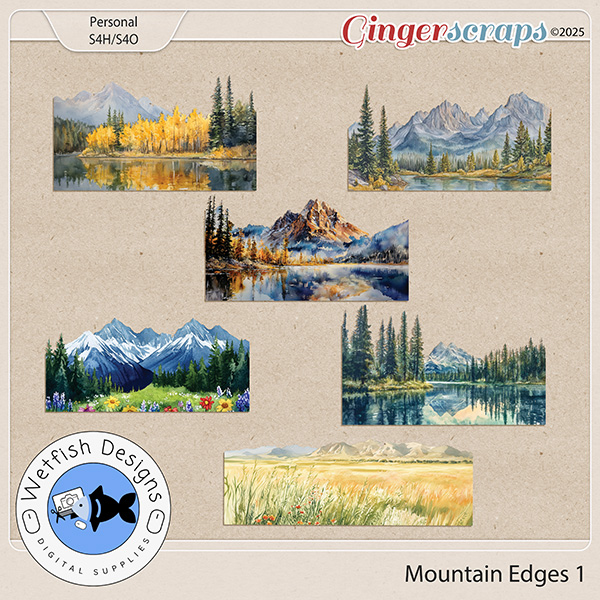 Mountain Edges 1 by Wetfish Designs