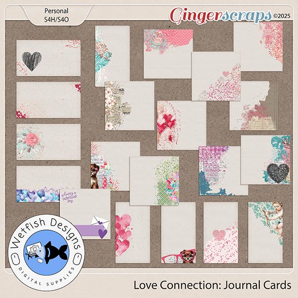 Love Connection Journal Cards: February 2025 Buffet by Wetfish Designs  