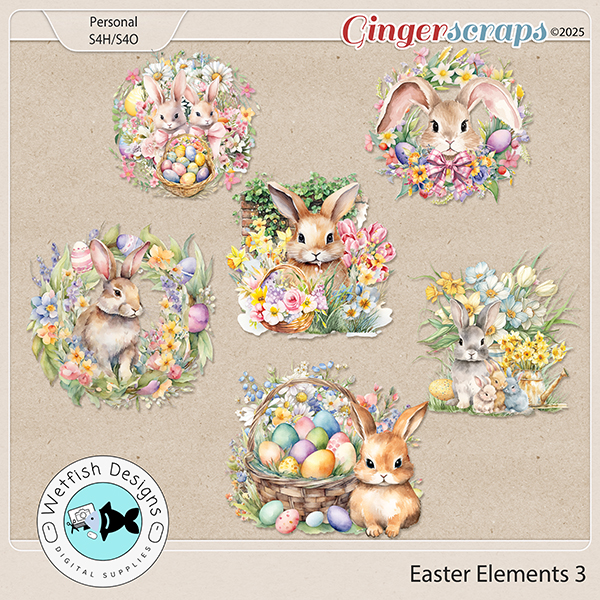 Easter Elements 3 by Wetfish Designs 