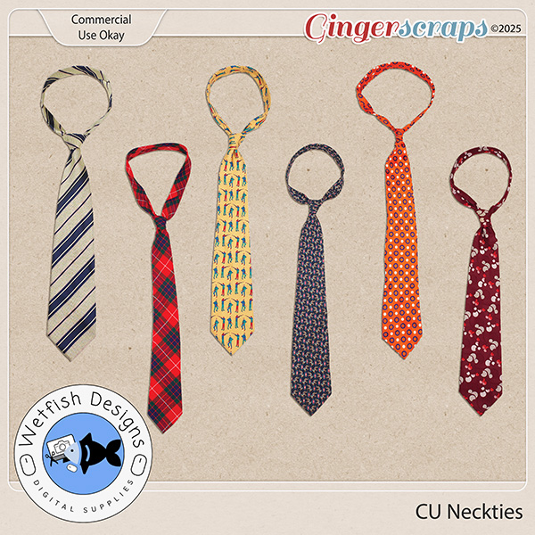 CU Neckties by Wetfish Designs  