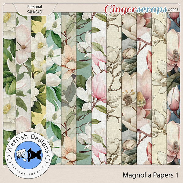 Magnolia Papers 1 by Wetfish Designs  