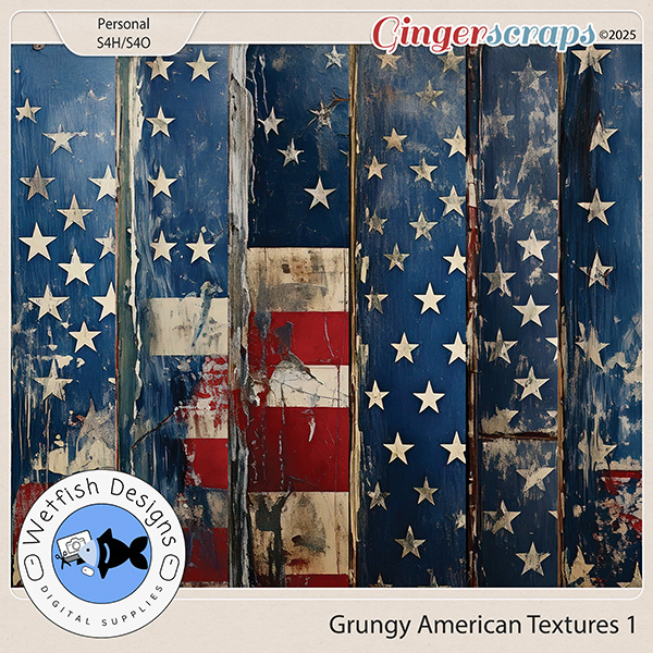 Grungy American Textures 1 by Wetfish Designs 