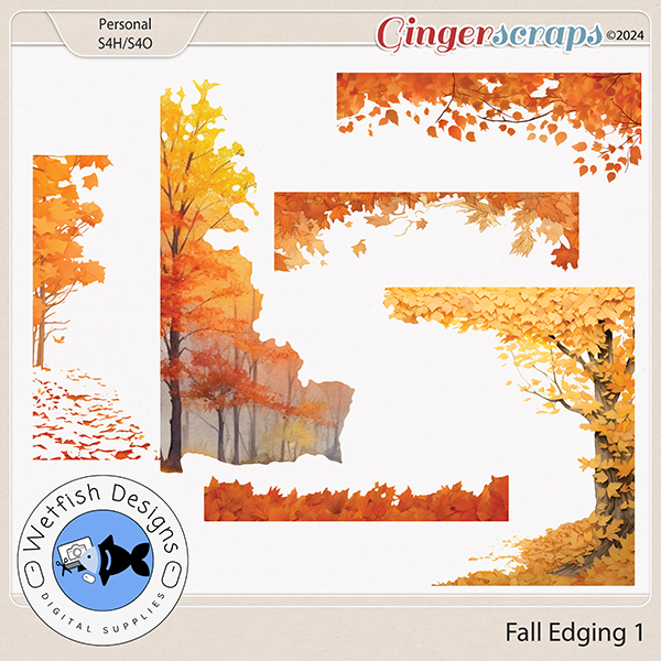 Fall Edging 1 by Wetfish Designs