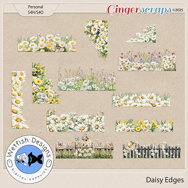 Daisy Edges by Wetfish Designs