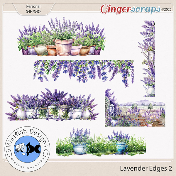 Lavender Edges 2 by Wetfish Designs 