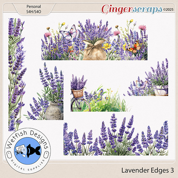 Lavender Edges 3 by Wetfish Designs  