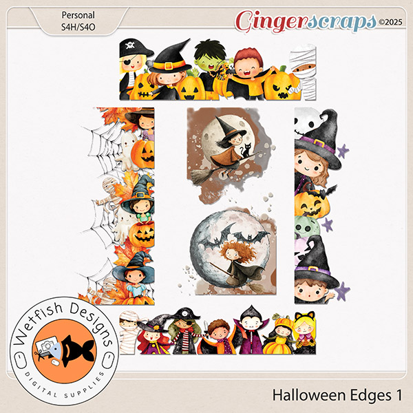 Halloween Edges 1 by Wetfish Designs