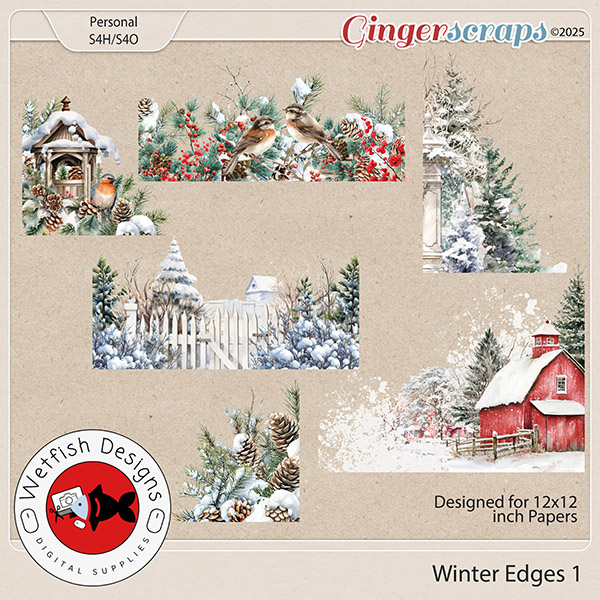 Winter Edges 1 by Wetfish Designs    