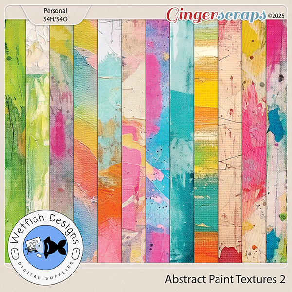Abstract Paint Textures 2 by Wetfish Designs 