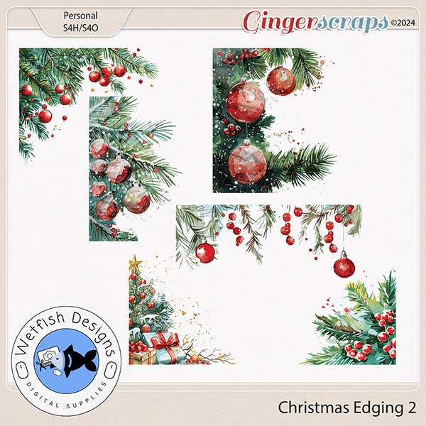 Christmas Edging 2 by Wetfish Designs 