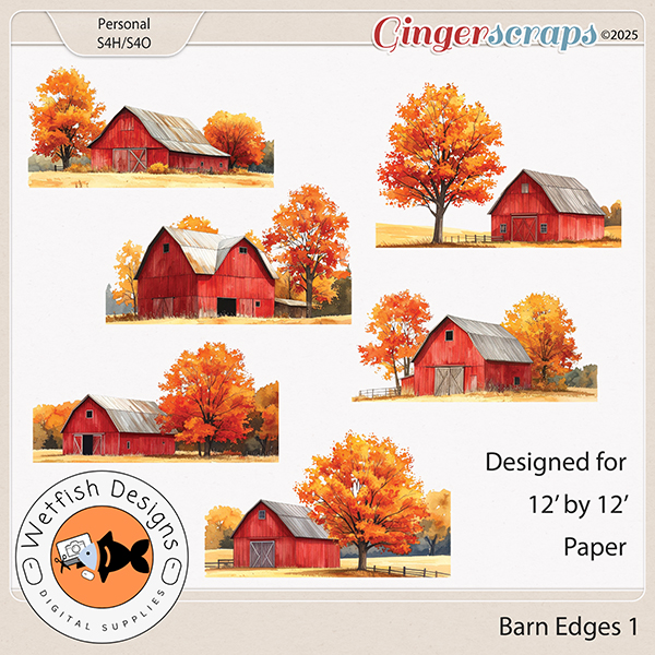 Barn Edges 1 by Wetfish Designs
