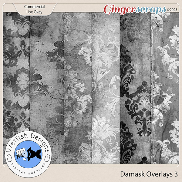 CU Damask Overlays 3 by Wetfish Designs