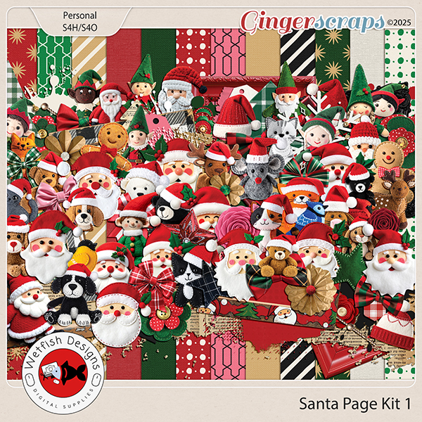 Santa Page Kit 1 by Wetfish Designs