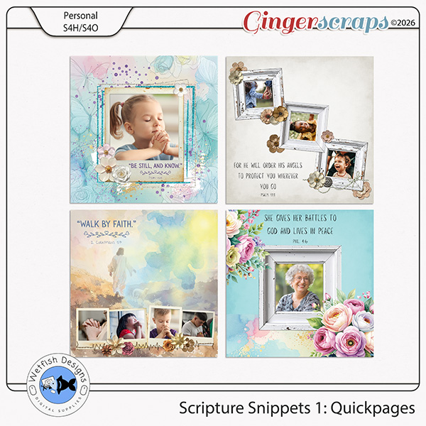 Scripture Snippets: Quickpages by Wetfish Designs 