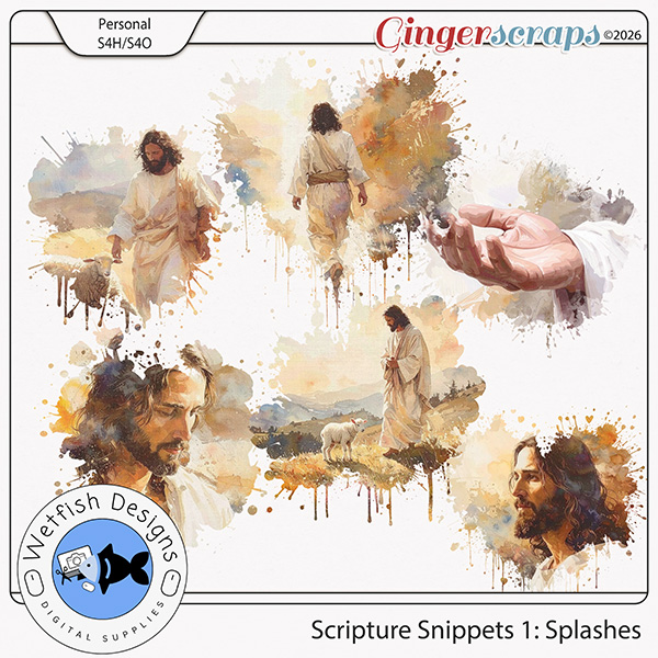 Scripture Snippets 1: Splashes by Wetfish Designs 
