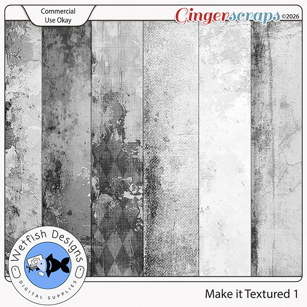 CU Make it Textured Overlays 1 by Wetfish Designs