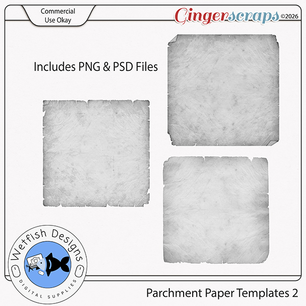 CU Parchment Paper Templates 2 by Wetfish Designs 