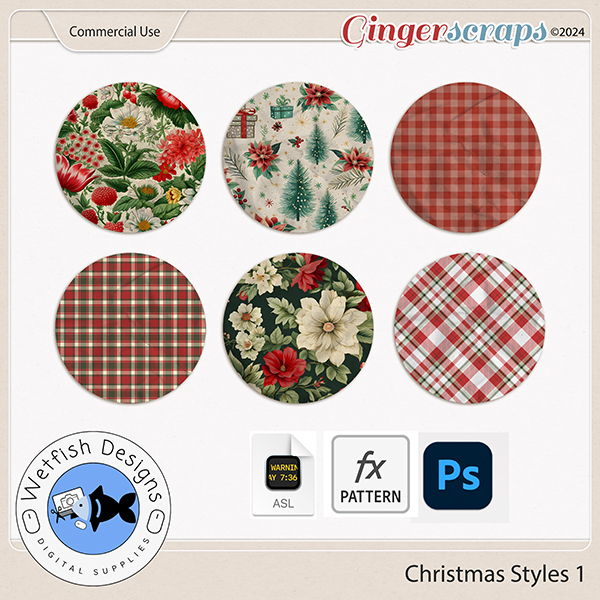 Christmas Layer Styles 1 by Wetfish Designs 