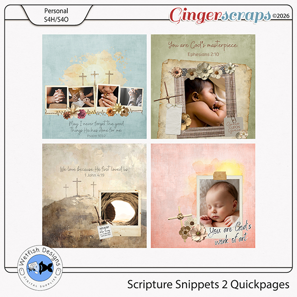 Scripture Snippets 2 Quickpages by Wetfish Designs  