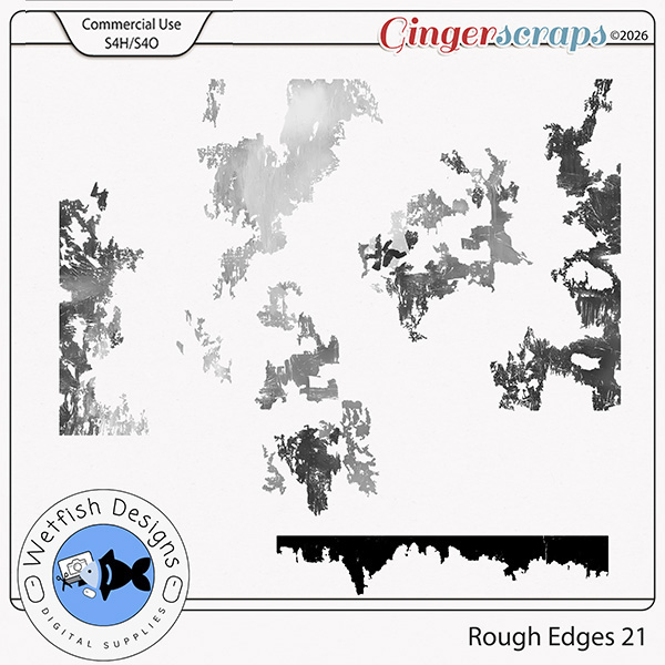 CU Rough Edges Set 21 by Wetfish Designs  