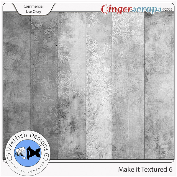 CU Make it Textured Overlays 6 by Wetfish Designs   