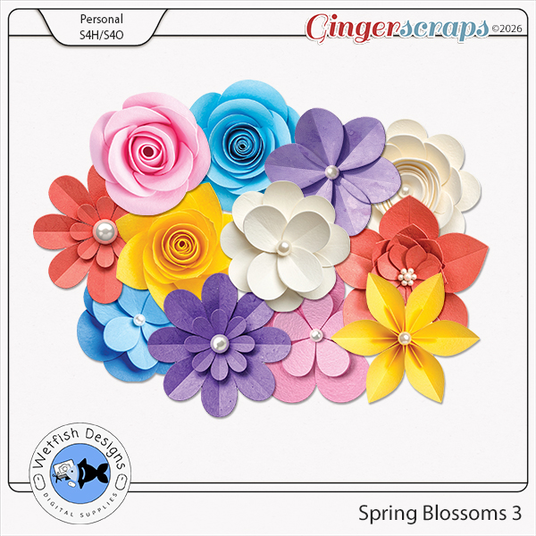Spring Blossoms 3 by Wetfish Designs  