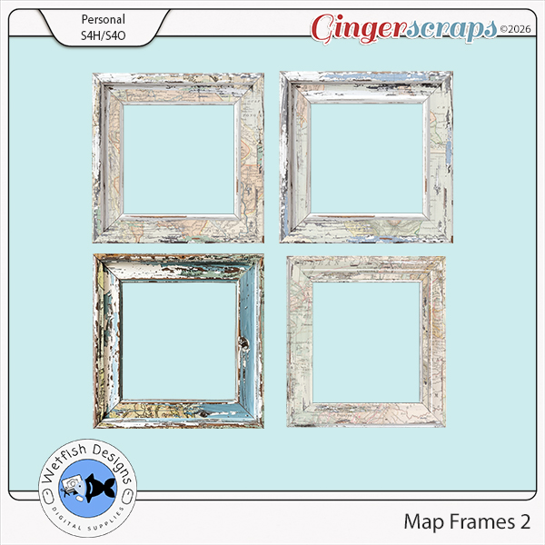 Map Frames 2 by Wetfish Designs    