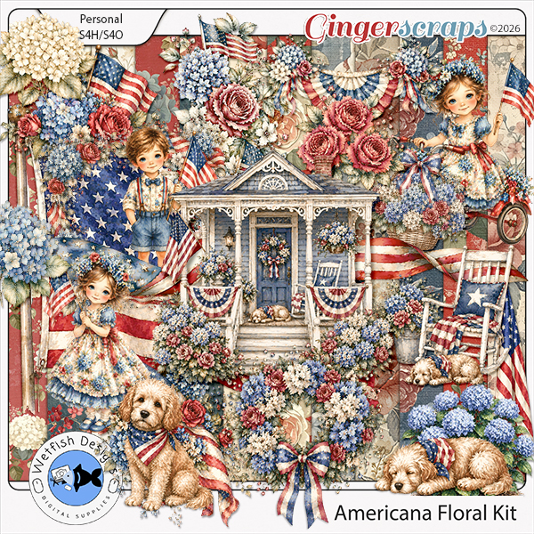 Americana Floral Kit by Wetfish Designs