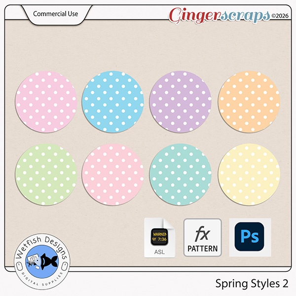 CU Spring Layer Styles 2 by Wetfish Designs  