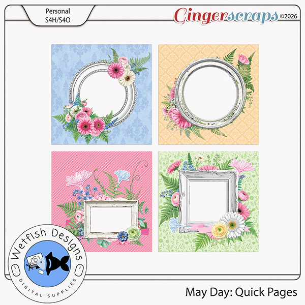 May Day Quick Pages by Wetfish Designs