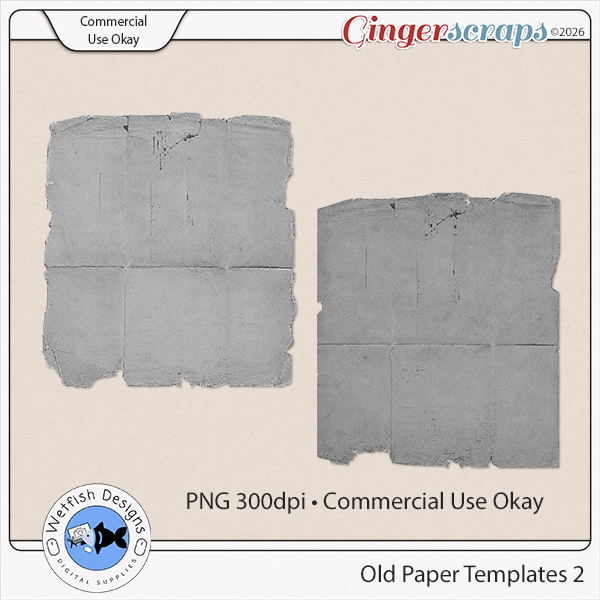Old Paper Templates 2 by Wetfish Designs 