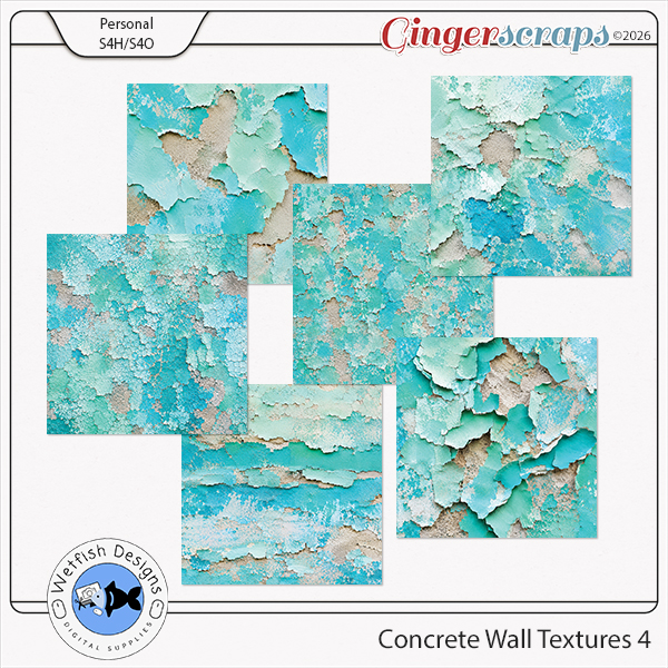 Concrete Wall Textures 4 by Wetfish Designs   
