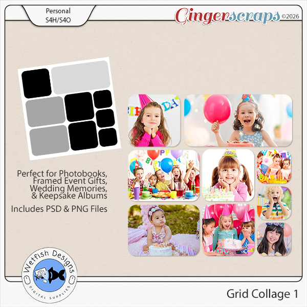 Grid Collage 1 by Wetfish Designs