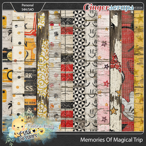 Memories Of Magical Trip Wood Papers