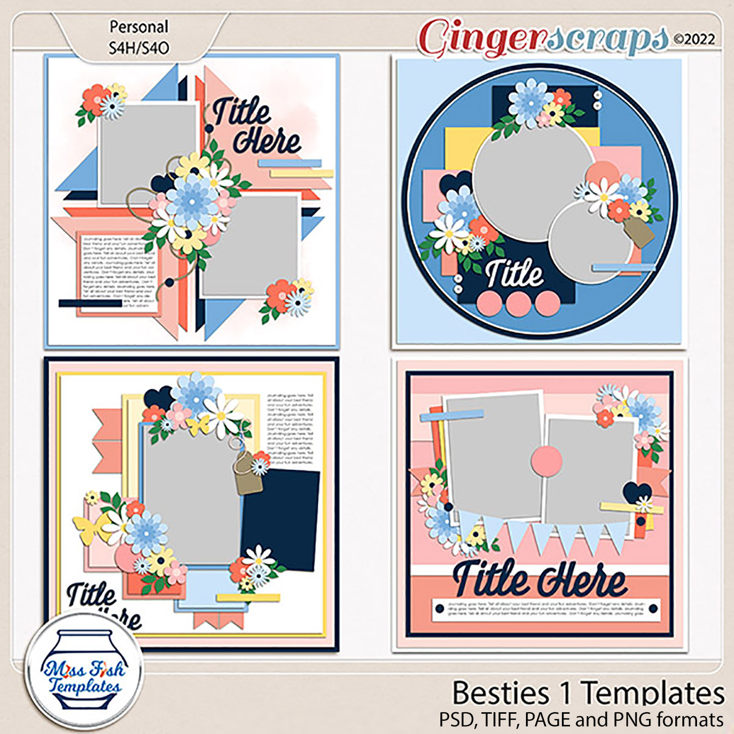 Besties Templates by Miss Fish