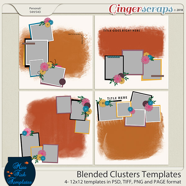 Blended Clusters 1 Templates by Miss Fish