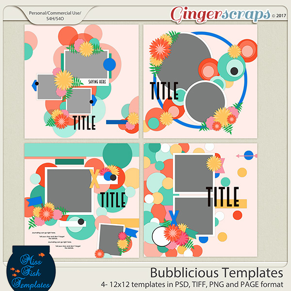 Bubblicious 1 Templates by Miss Fish 
