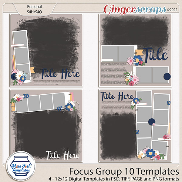 Focus Group 10 Templates by Miss Fish