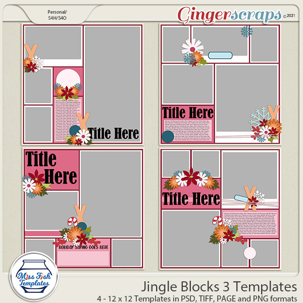 Jingle Blocks 3 Templates by Miss Fish