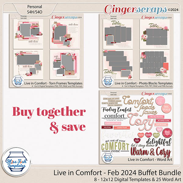 Live In Comfort - February Buffet Bundle by Miss Fish