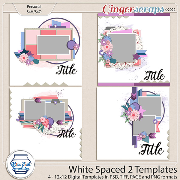 White Spaced 2 Templates by Miss Fish