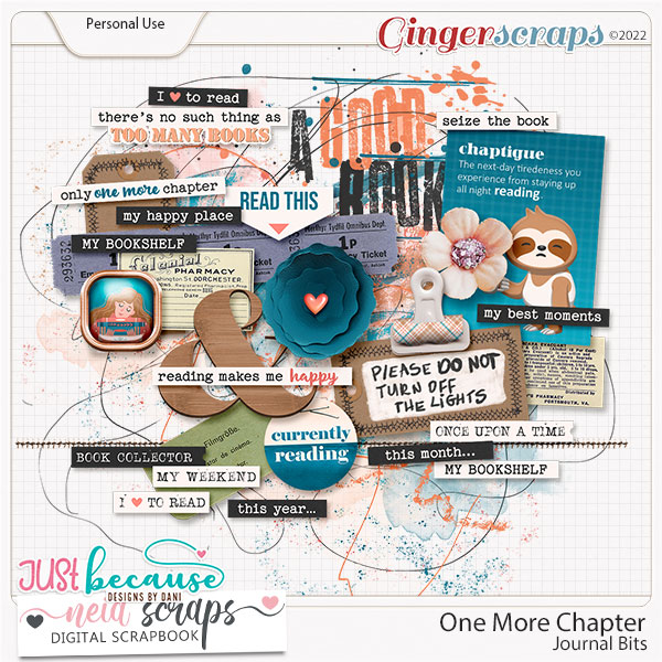 One More Chapter -  Journal Bits  by Neia Scraps and JB Studio